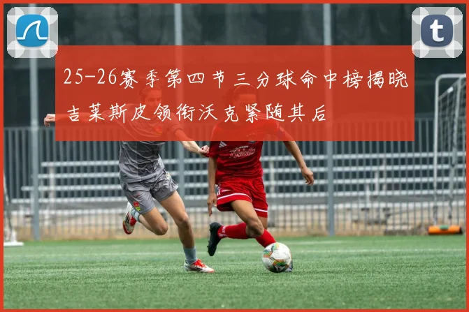 25-26赛季第四节三分球命中榜揭晓吉莱斯皮领衔沃克紧随其后